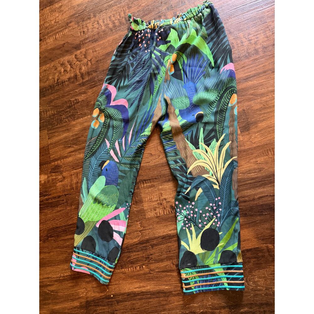 Farm Rio Tropique Embroidered Pants size small - Picture 4 of 4